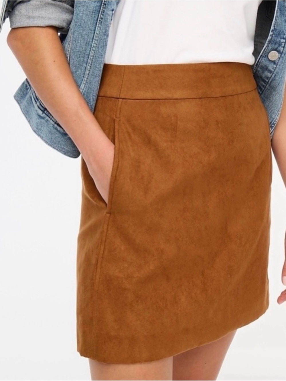 J. Crew Faux-Suede Mini Skirt - Picture 4 of 7